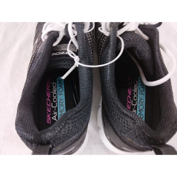 Skechers Synergy Look Book 11963S Black Running Shoes Sneakers Womens Size 9 - Picture 9 of 12